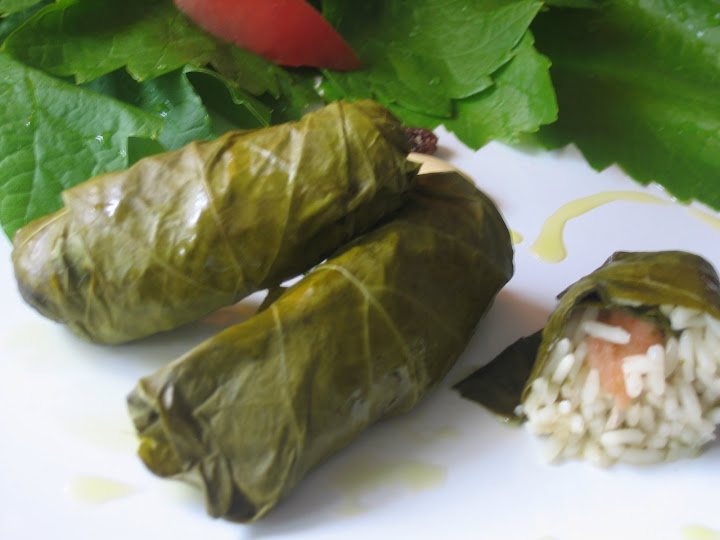 Hojas de parra rellenas ( ialenyi) La cocina de ile